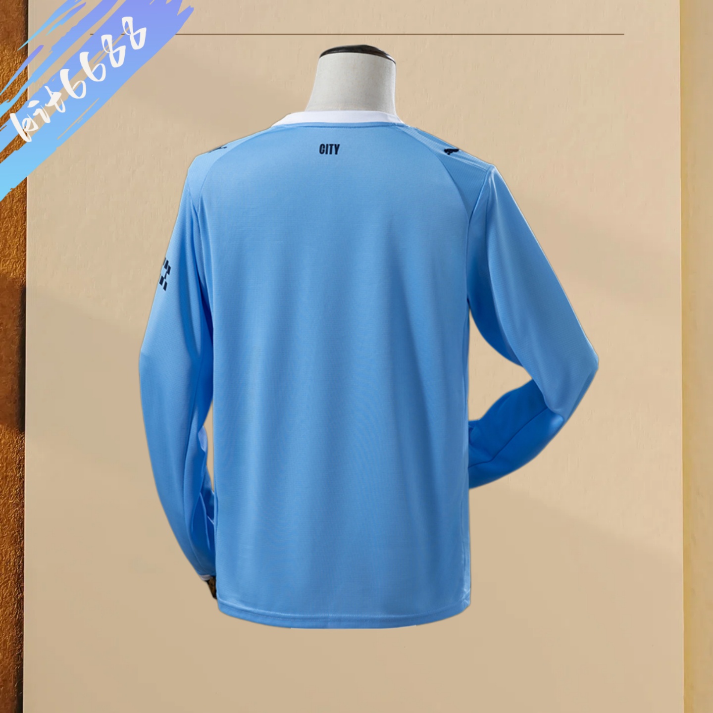 25/26 Manchester City  home Long Sleeve Football Shirt (Fans)