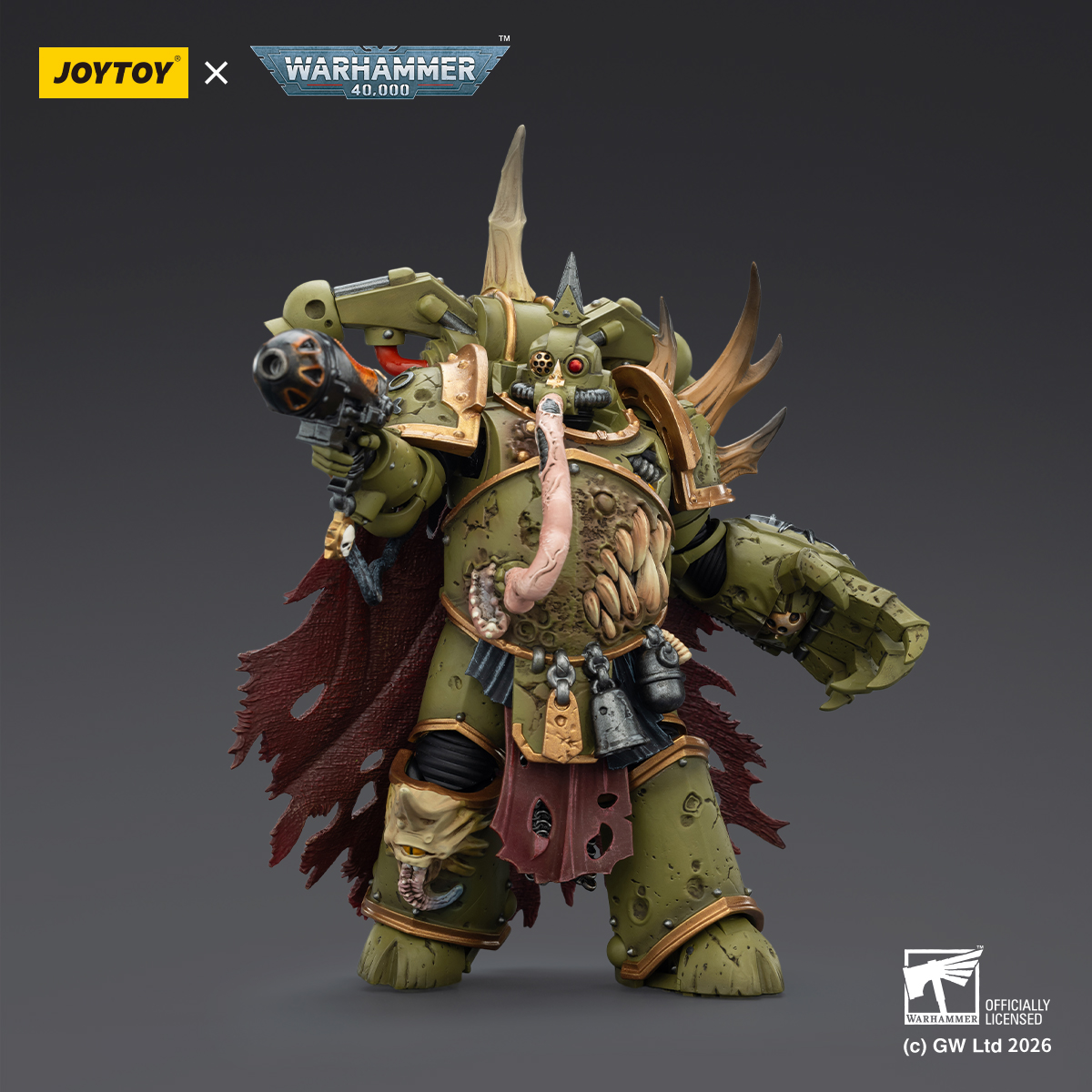 JOYTOY Warhammer 40k 1: 18 Death Guard Plague Marines - JOYTOY WORLD