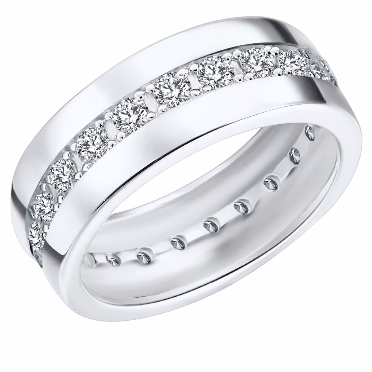 Ring Sterling Silber Zirkonia in Silber