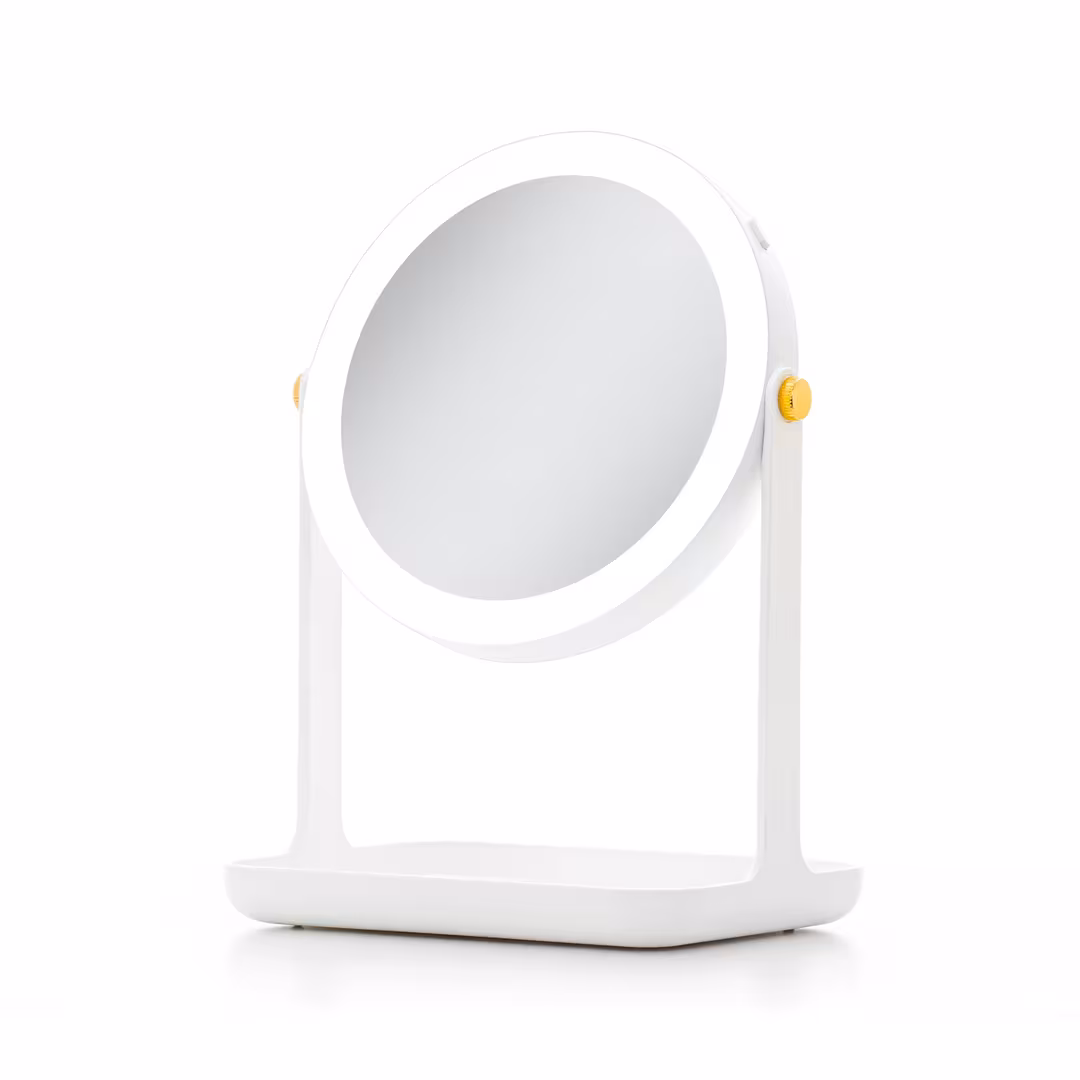 Zadro  LED Lighted Makeup Mirror with 5X/1X, Tray & Phone Holder