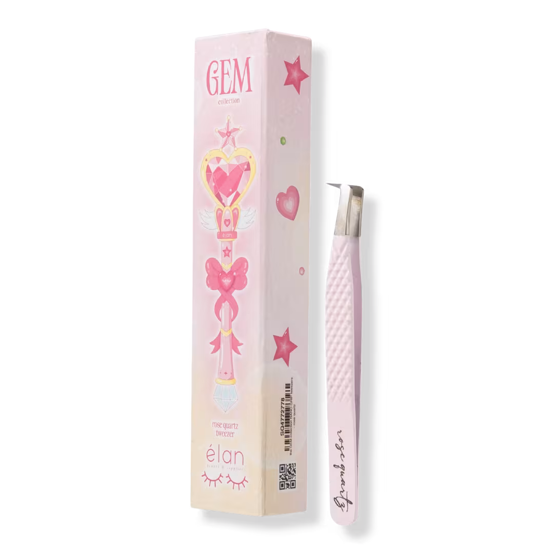 élan beauté & supplies  Rose Quartz Nano Grip Lash Tweezer