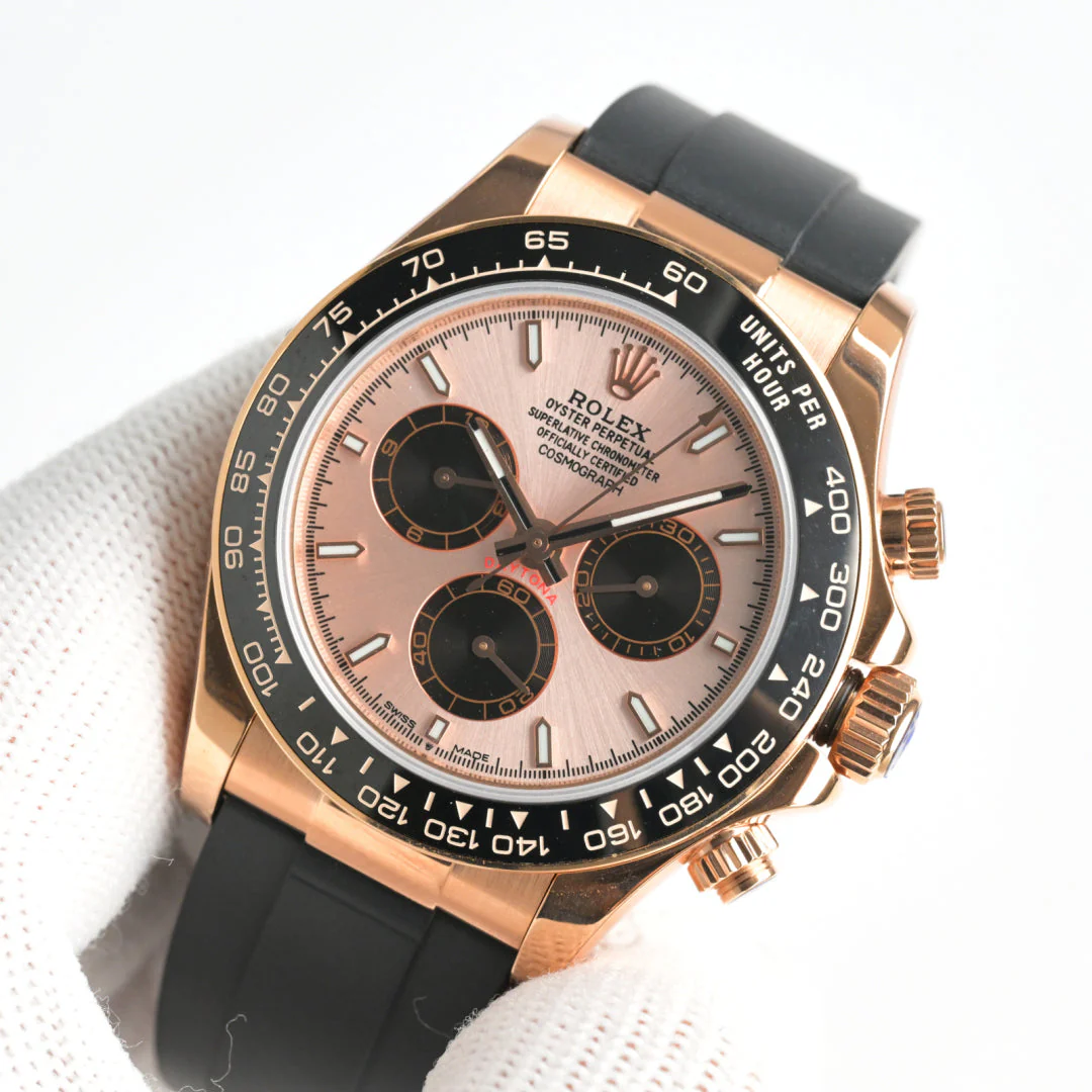 Rolex Watch Daytona 40mm Pink Gold Black