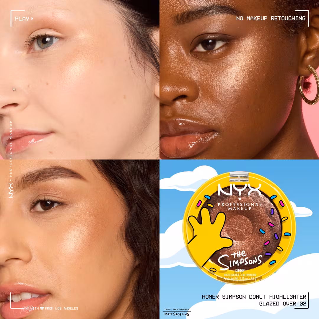 NYX Professional Makeup  Simpsons Collab Homer Donut Highlighter - Glazed Over