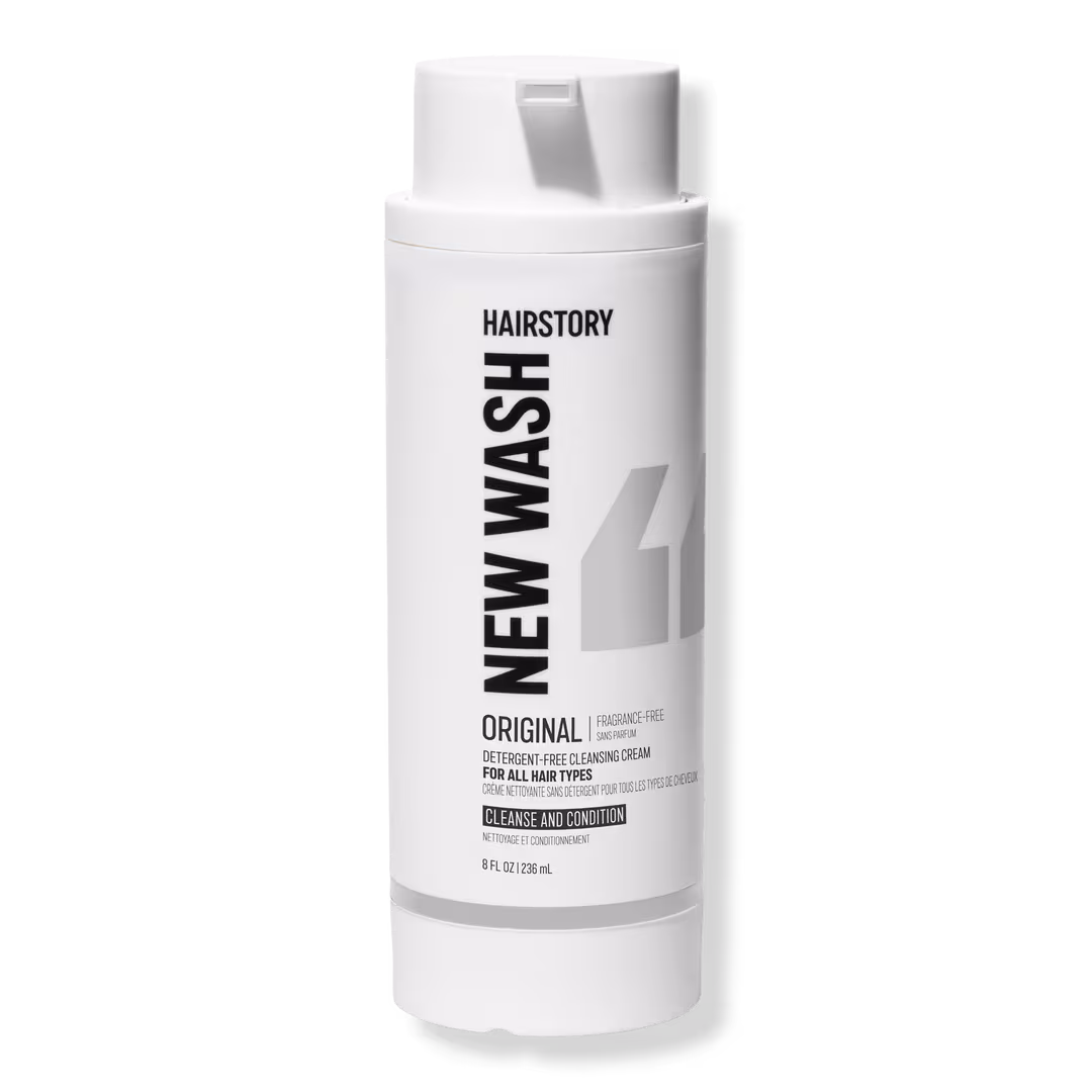 Hairstory  New Wash Original Fragrance-Free Cleansing & Conditioning Cream For All Hair Types