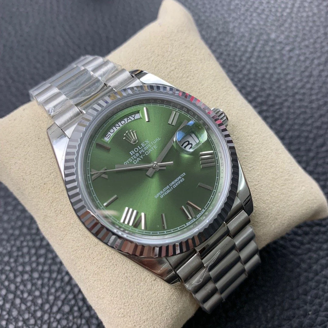 Rolex Watch DAY-DATE 41MM STAINLESS STEEL CASE GREEN DIAL Watch