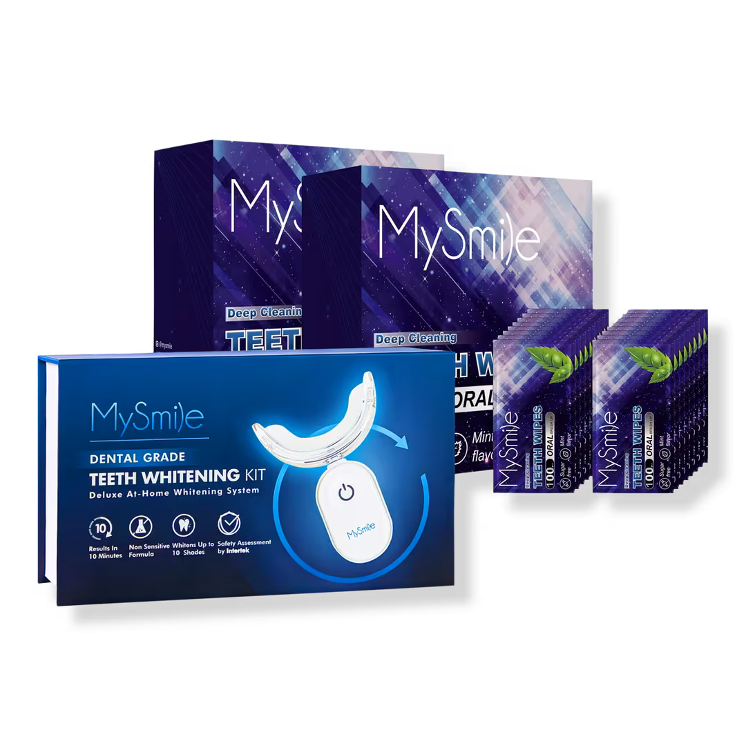 MySmile  Advanced Teeth Whitening Kit With Teeth Wipes Double Pack