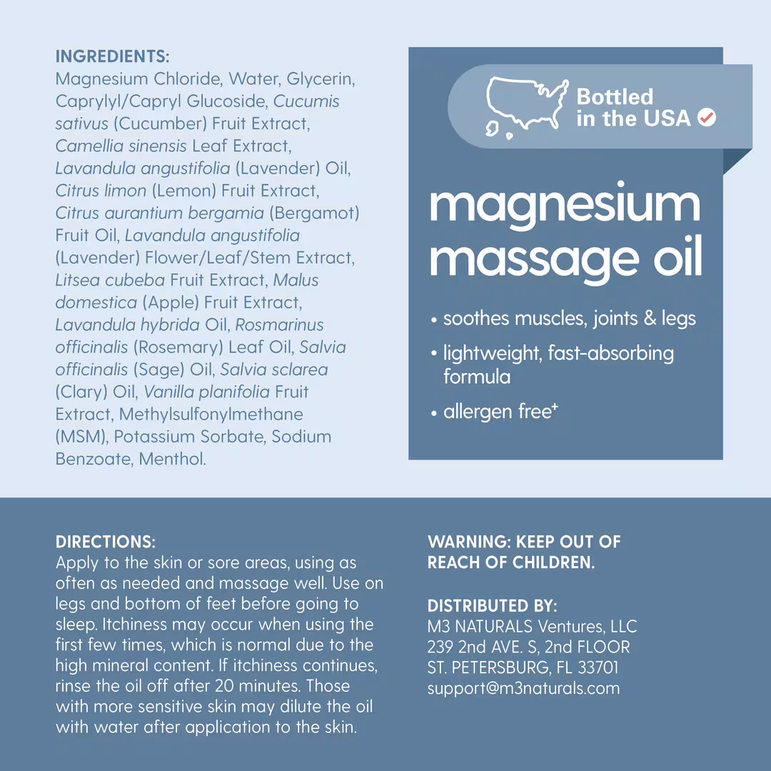 M3  Magnesium Massage Oil