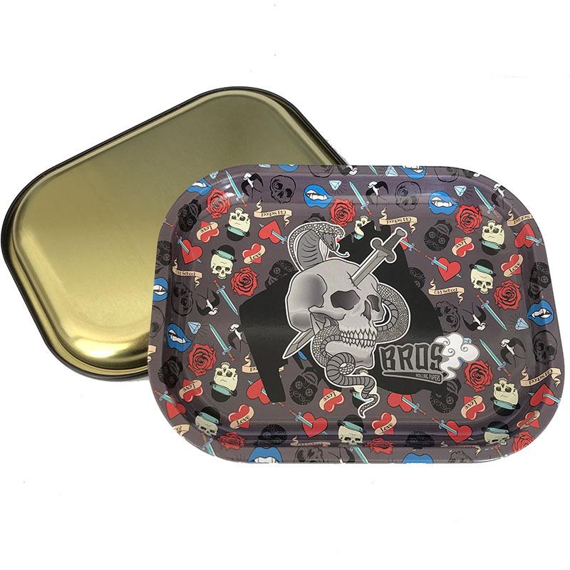 Batch Cartoon Pattern Metal Cigarette Rolling Tray