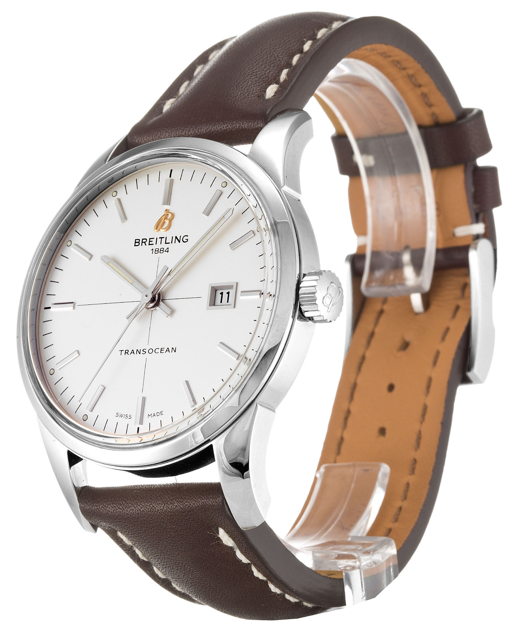 Replica Breitling Transocean White Dial Stick Markers A10360