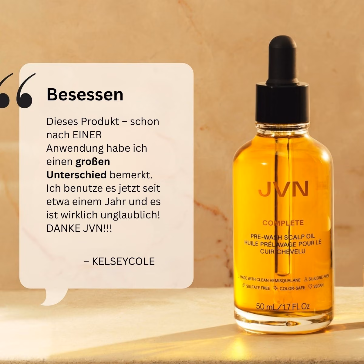 Kopfhautöl vor der Haarwäsche