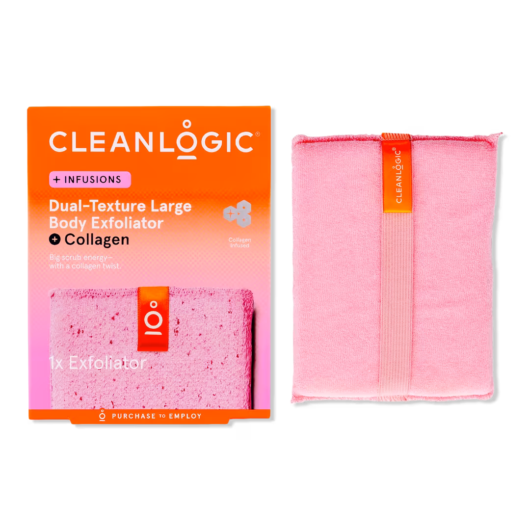 Cleanlogic  Infusions Dual-Texture Large Body Exfoliator + Collagen