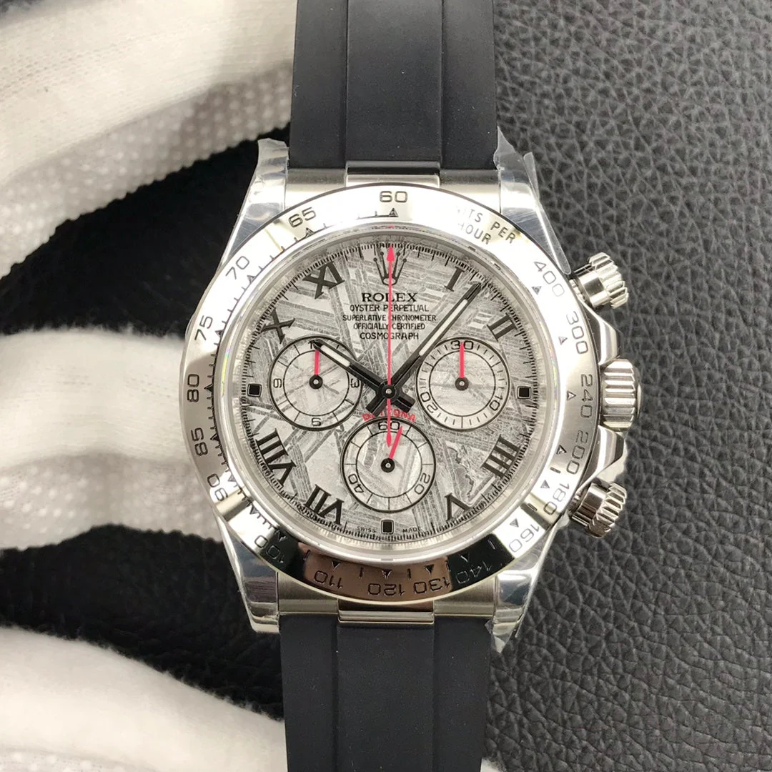 Rolex Watch DAYTONA 40MM METEORITE ROMAN DIAL 116509 RUBBER STRAP Watch