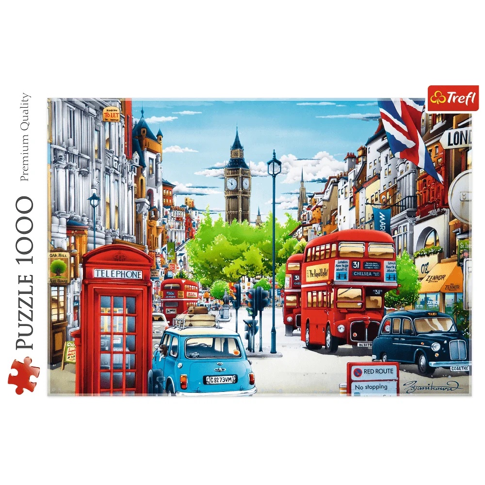 Puzzle 1000 El. Ulica Londynu