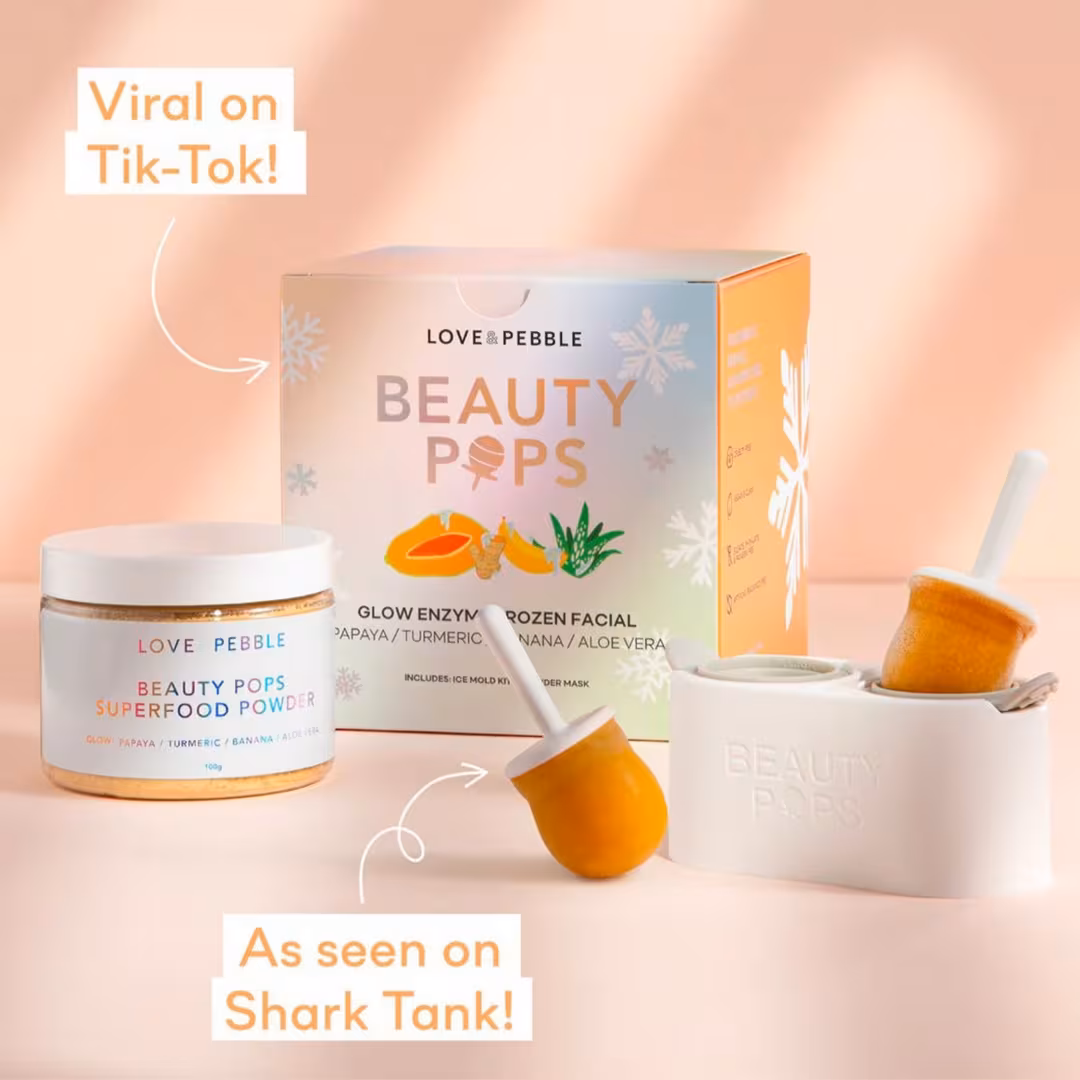 Love & Pebble  Glow Enzyme Frozen Face Mask Kit