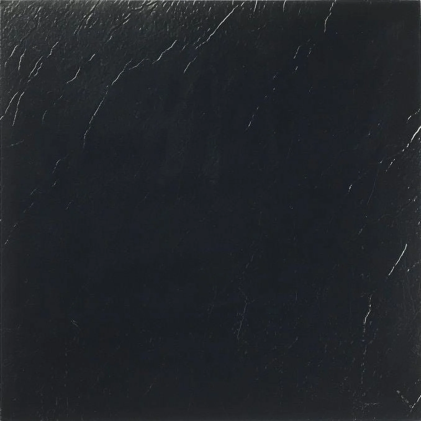Nexus (5 Cartons-100 Tiles) Black 12" x 12" Self-Adhesive Vinyl Floor Tile-100 sq. ft.