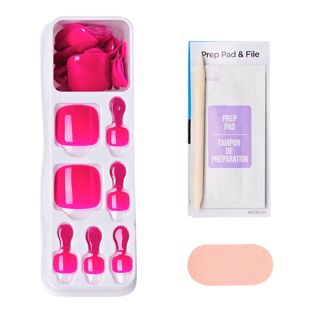Kiss  Impress Short Squoval Press On Toenails