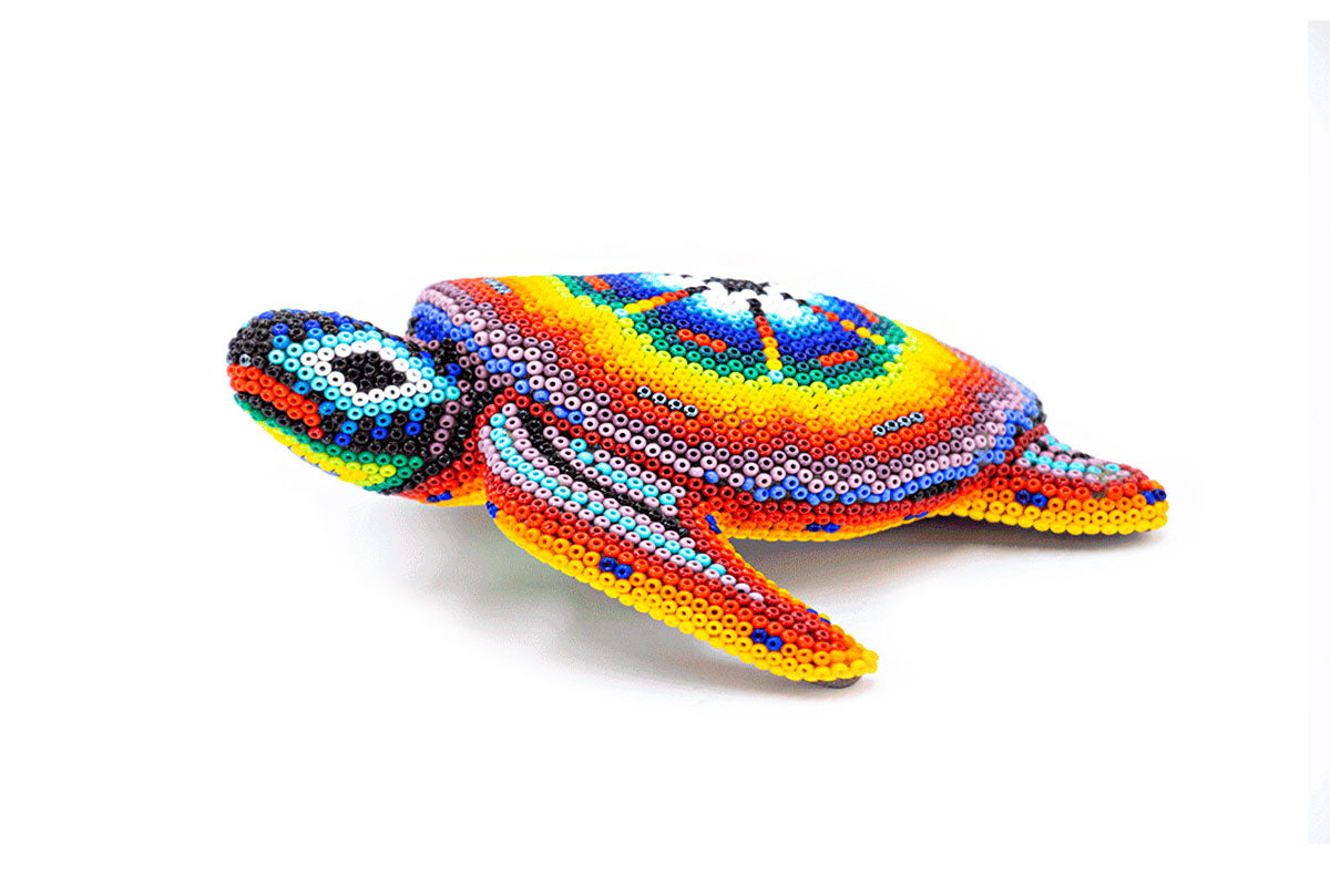 Tortuga Lora – Obra de Arte Huichol