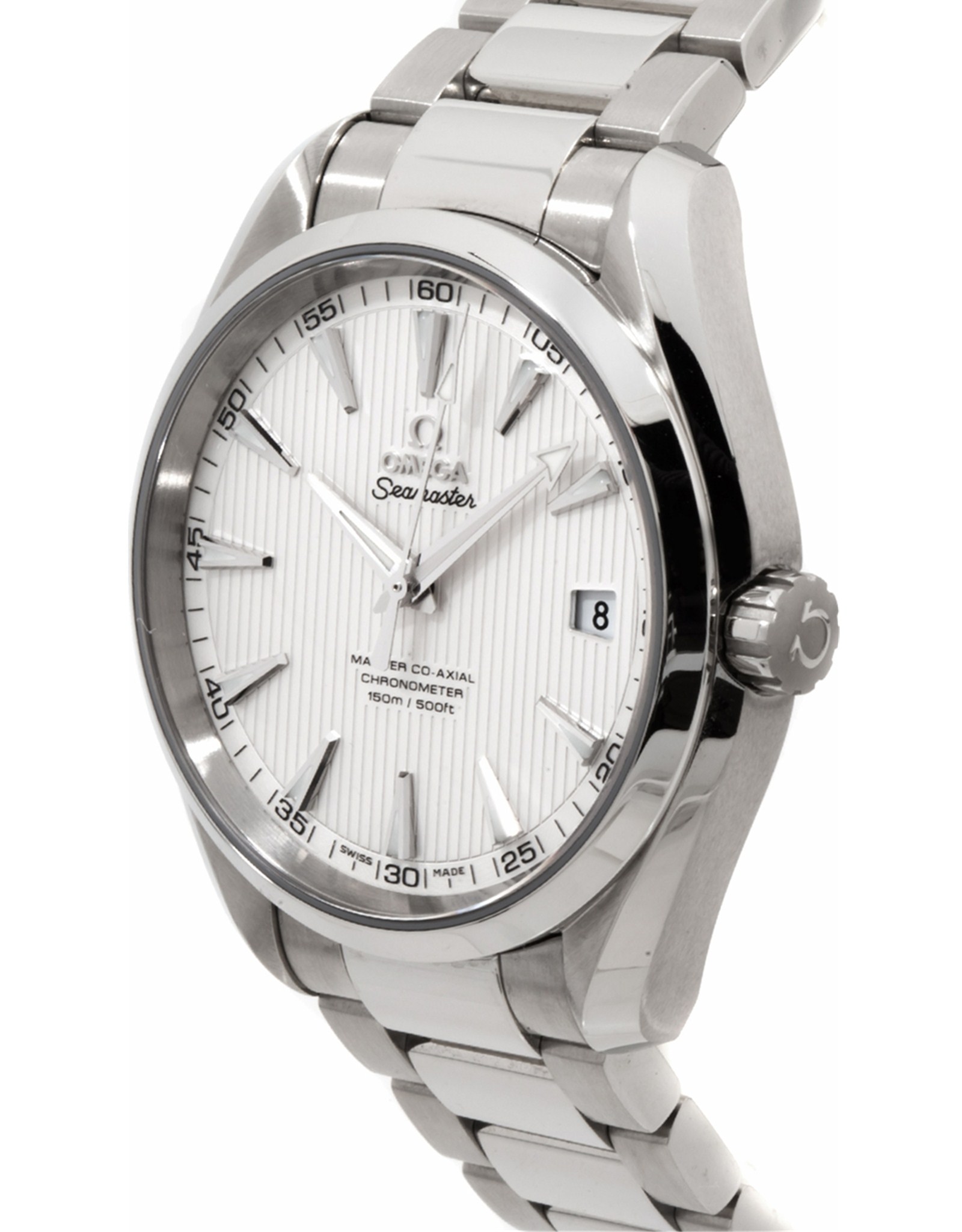 Replica Omega Seamaster Silver Teak Pattern Dial Men's Watch 231.10.42.21.02.003 41.5MM