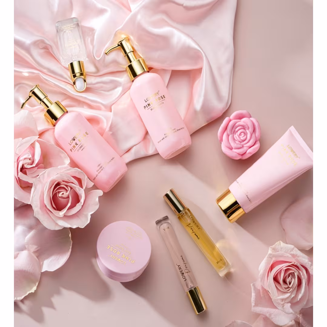 Lovery  Luxe Pink Rose Bath and Body Spa Gift Set