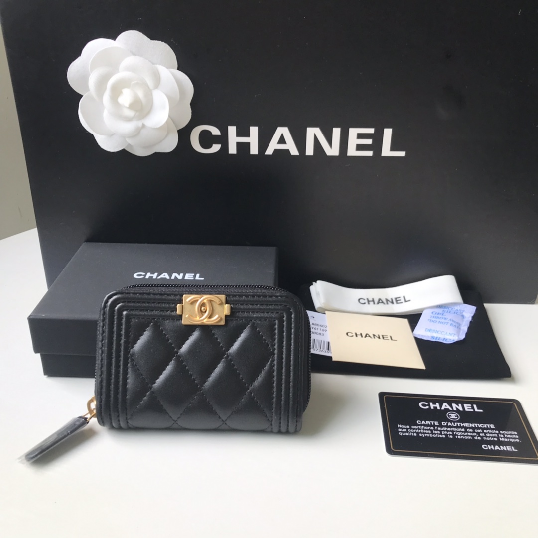 Chanel Wallets BOY Chanel ZIPPED COIN PURSE