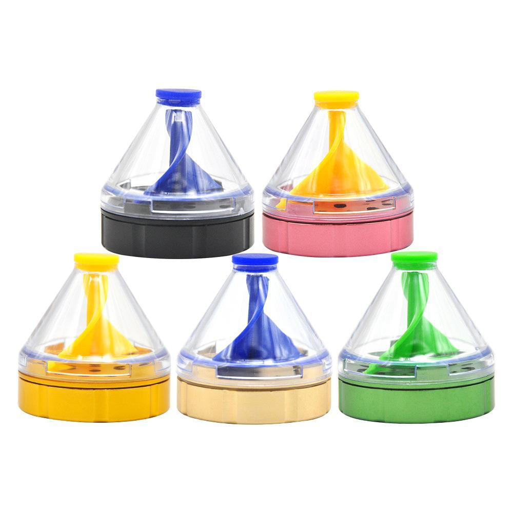 Pre-Roll Cone Herb Grinder with Transparent Storage 50 MM