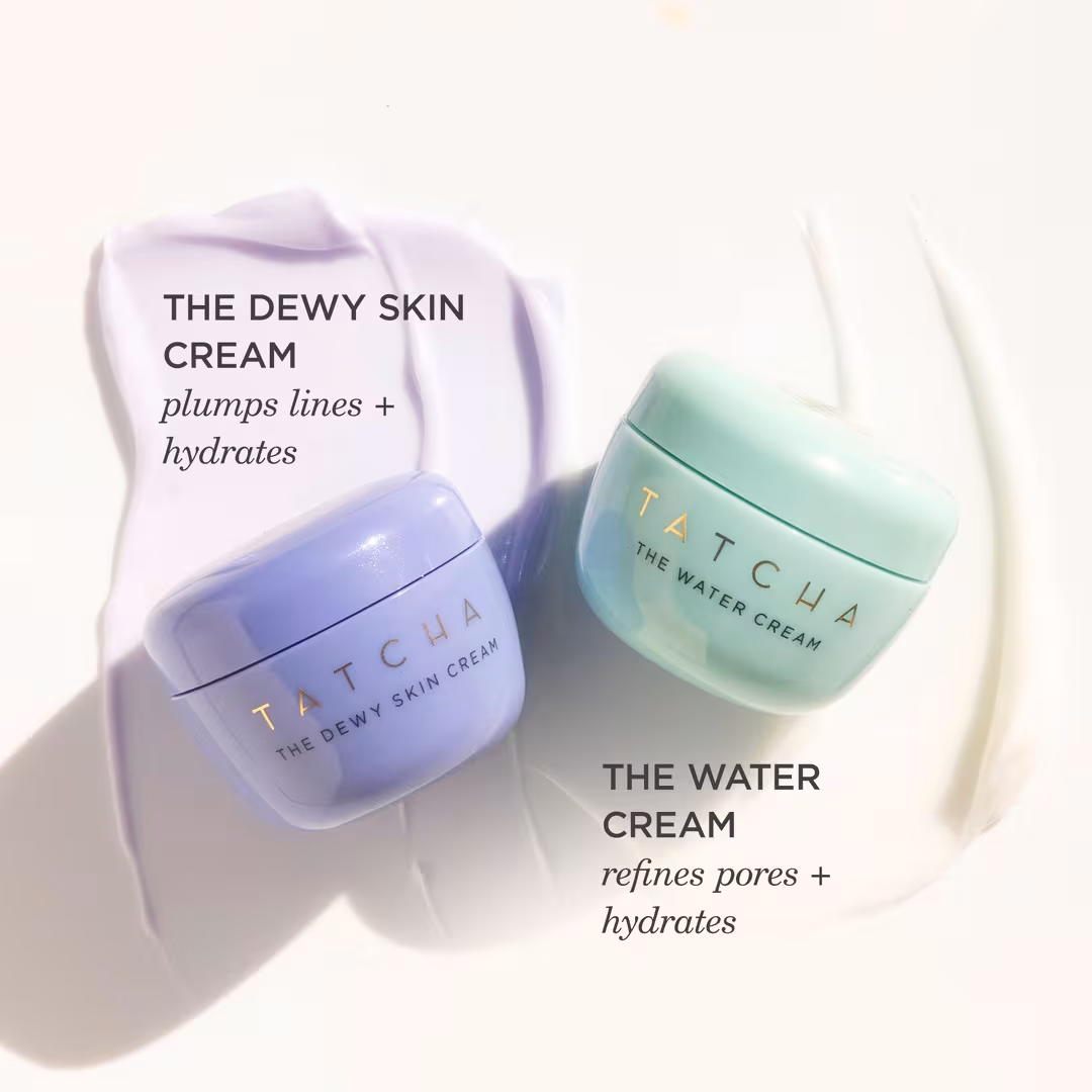 TATCHA  Moisturizer Favorites: Dewy Cream & Water Cream Value Set