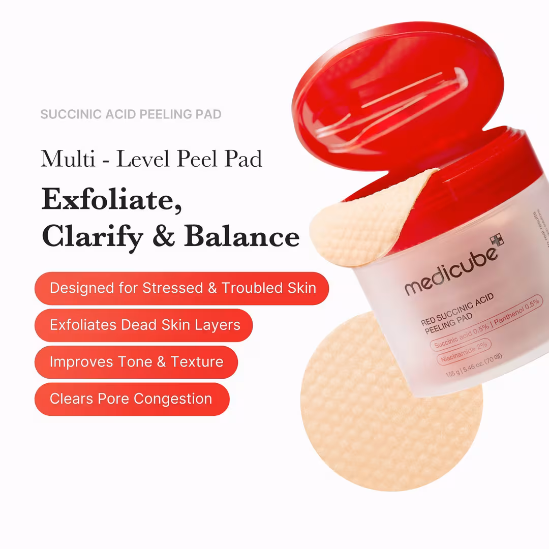 medicube  Red Succinic Acid Peeling Pad