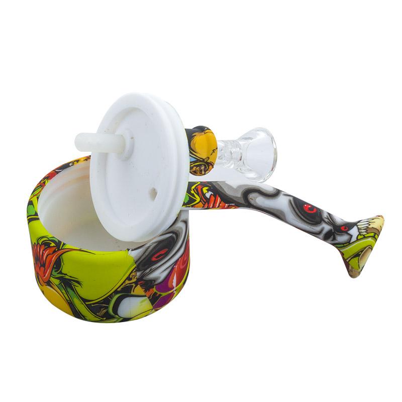 6 Oil Drum Silicone Dab Rig (Random Color)