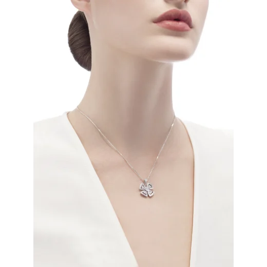 Bvlgari FIOREVER NECKLACE, Rose Gold & White Gold