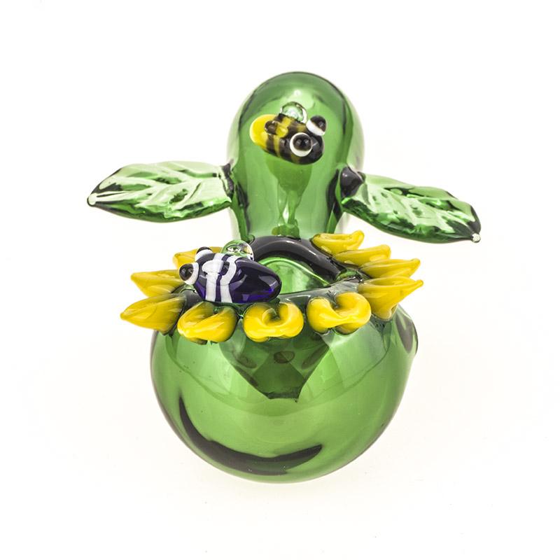 Sunflower Glass Spoon Pipe