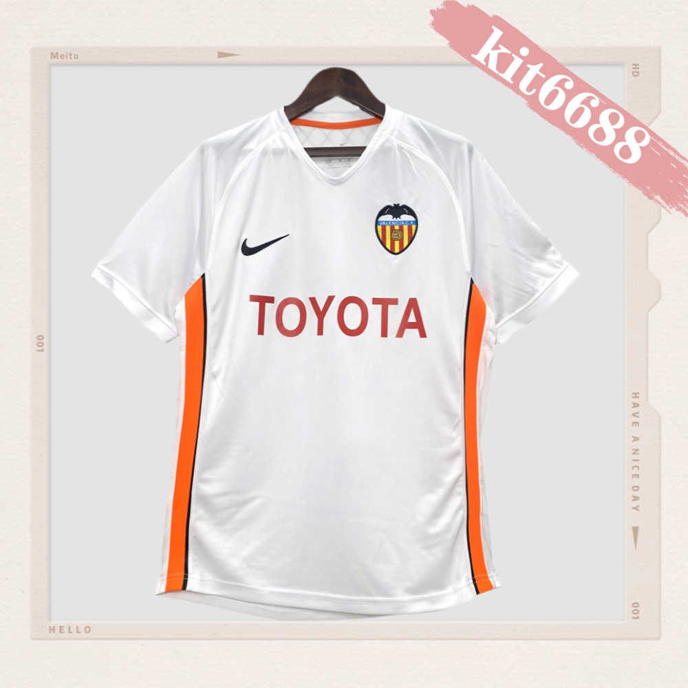 2006/2007 Valencia Home Retro Football Shirt