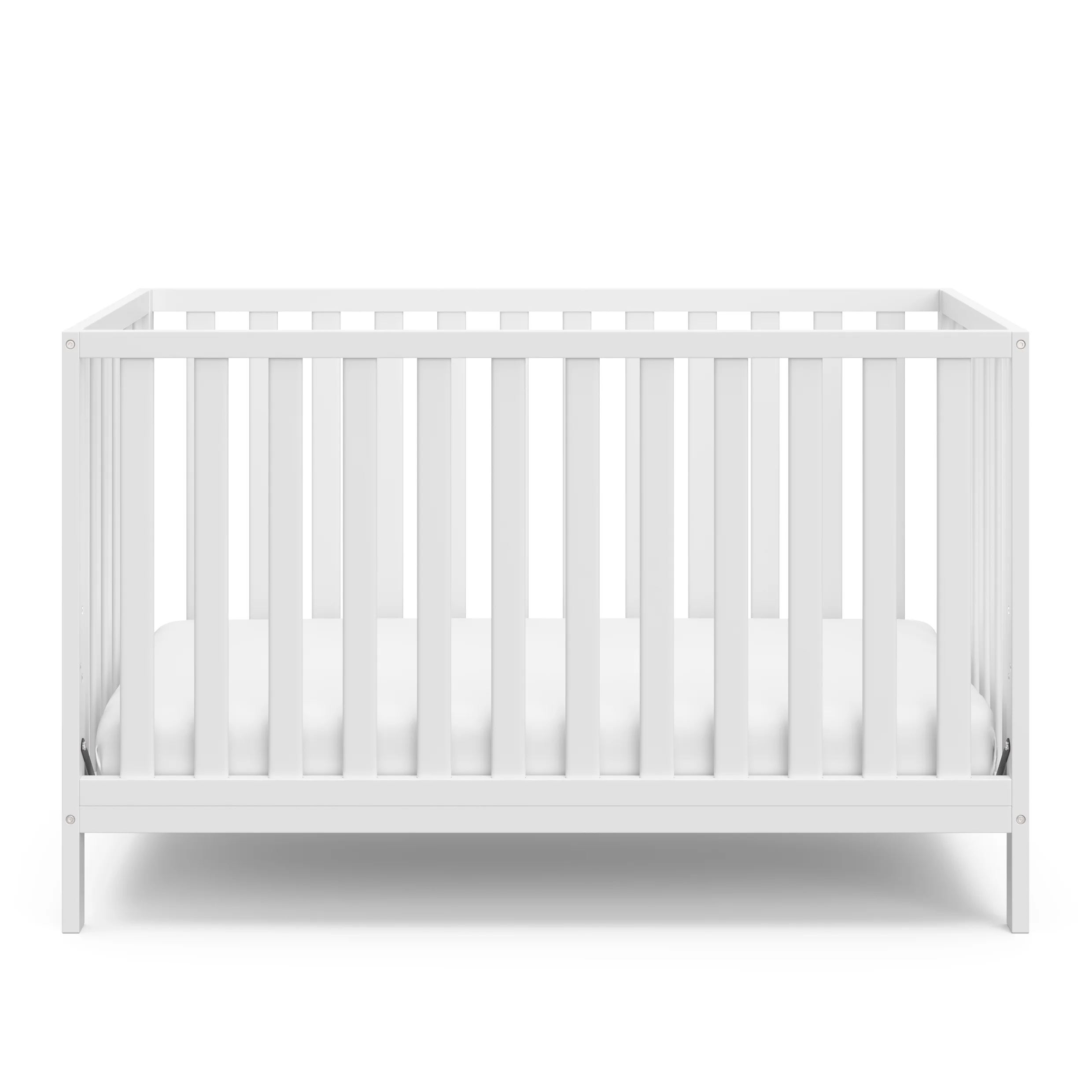 Storkcraft Sunset 5-in-1 Convertible Baby Crib, White