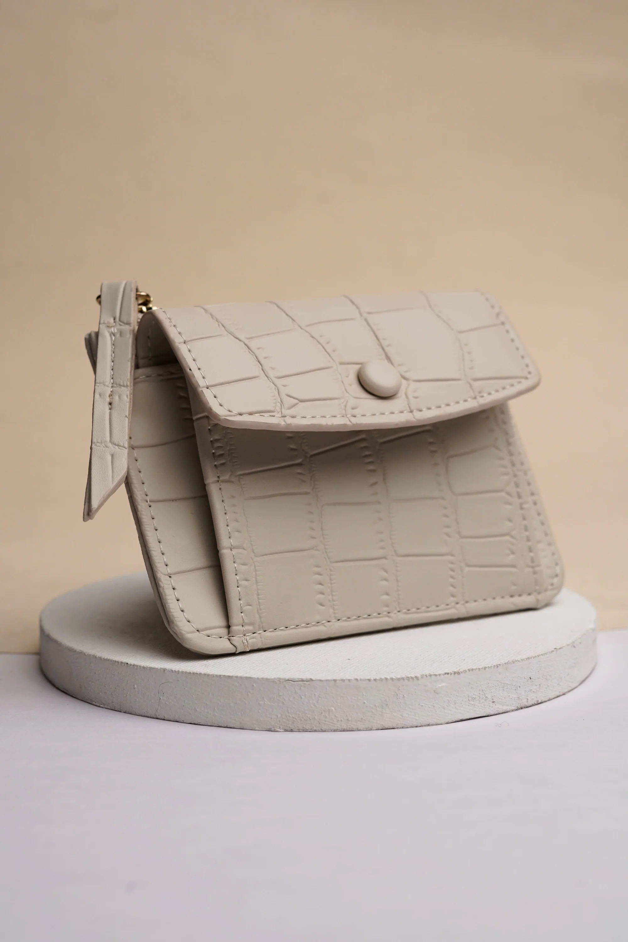 Cloudy White Mini Wallet