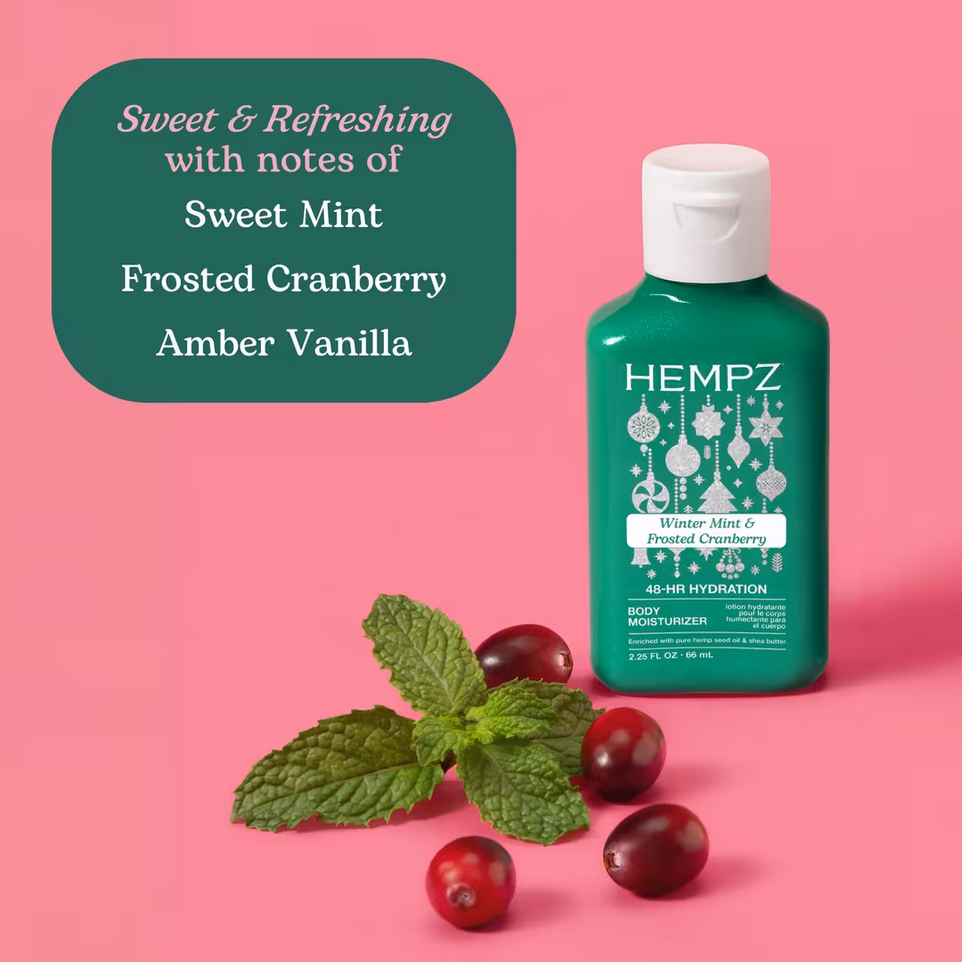 Hempz  Limited Edition Winter Mint & Frosted Cranberry Body Moisturizer