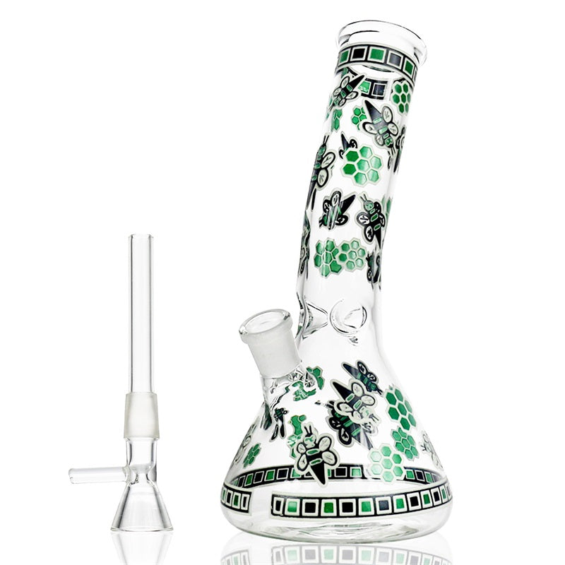 8 Glow-In-The-Dark Honeybee Beaker Bong