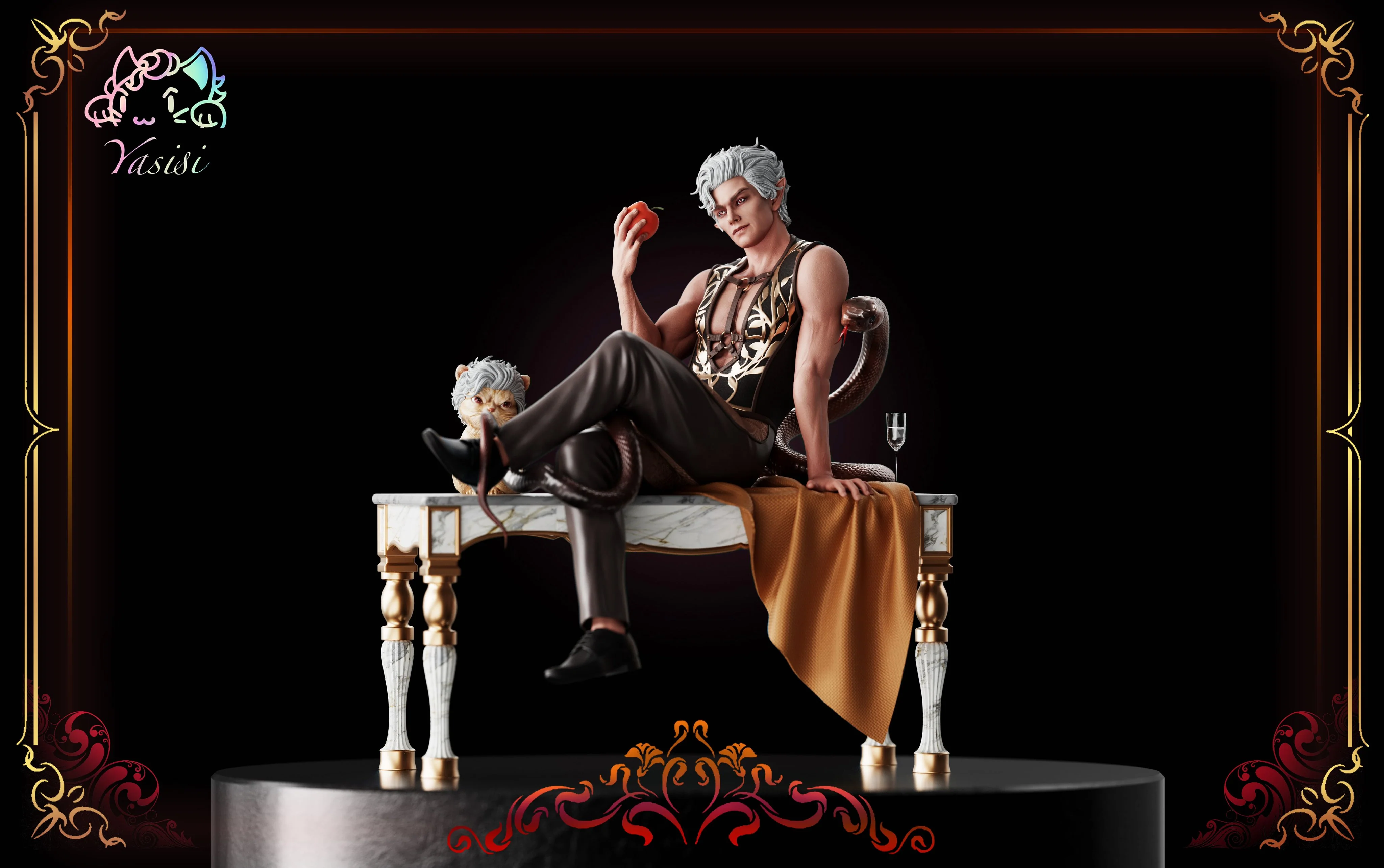 Baldur's Gate 3 - Astarion | 1:4 Resin Statue | von Yasisi Studio