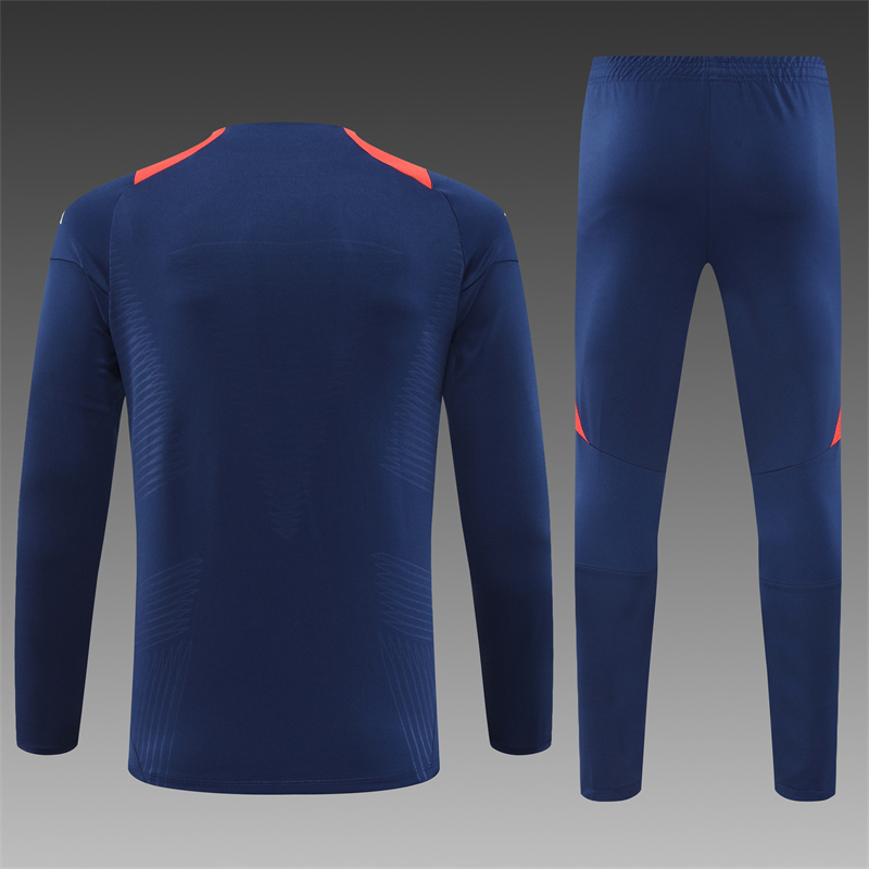 24/25 Manchester United Treasure Blue Half Zip Training Kit (Adult Kids Kit)