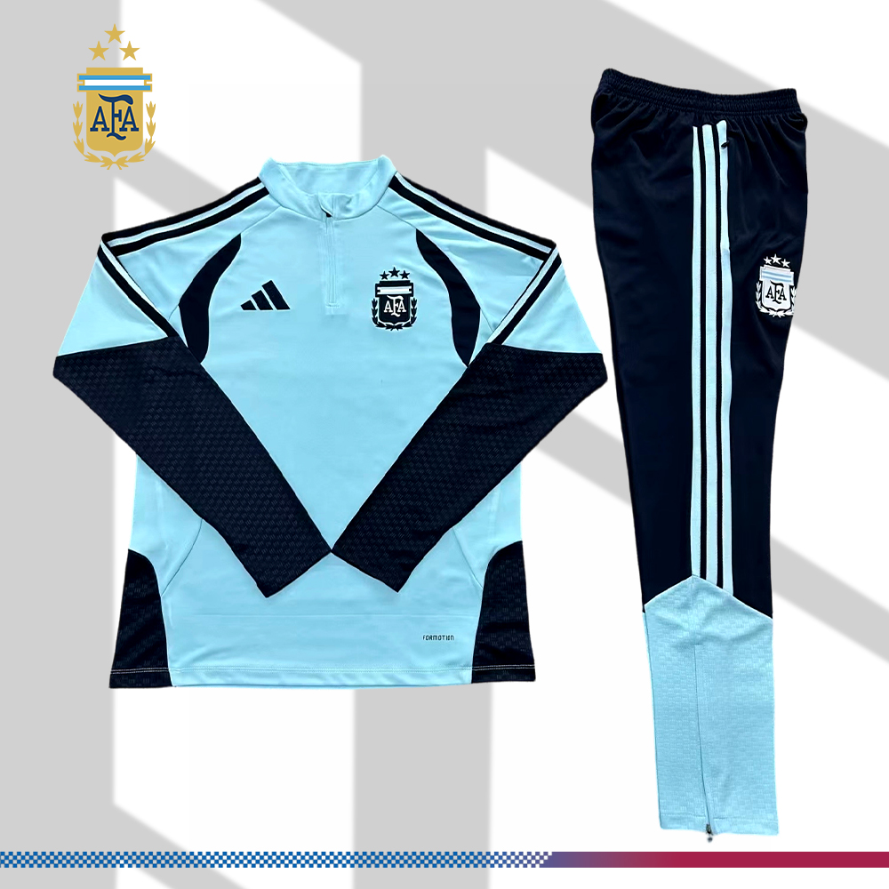 2026/2027 Argentina Kids Half Zip Training Clothes (Kids Kit)