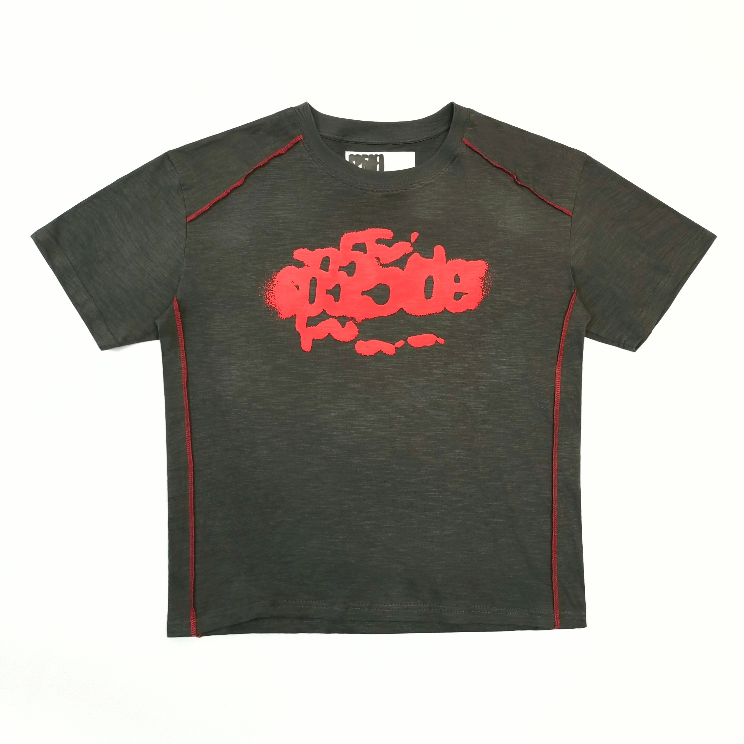 1:1 Sp5der Red Ming Line Brown Short Sleeve Tee