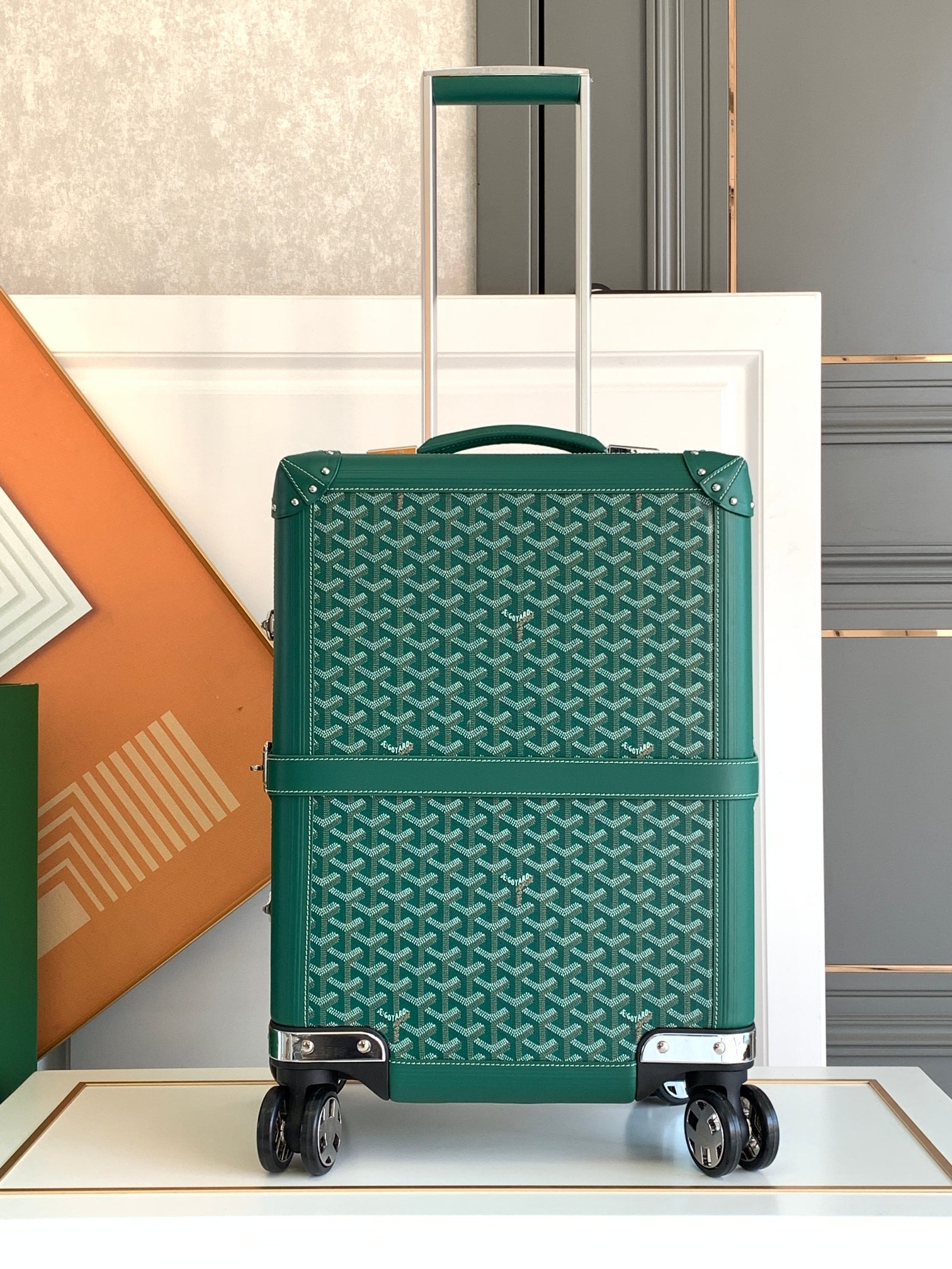 Goyard classic print trolley case