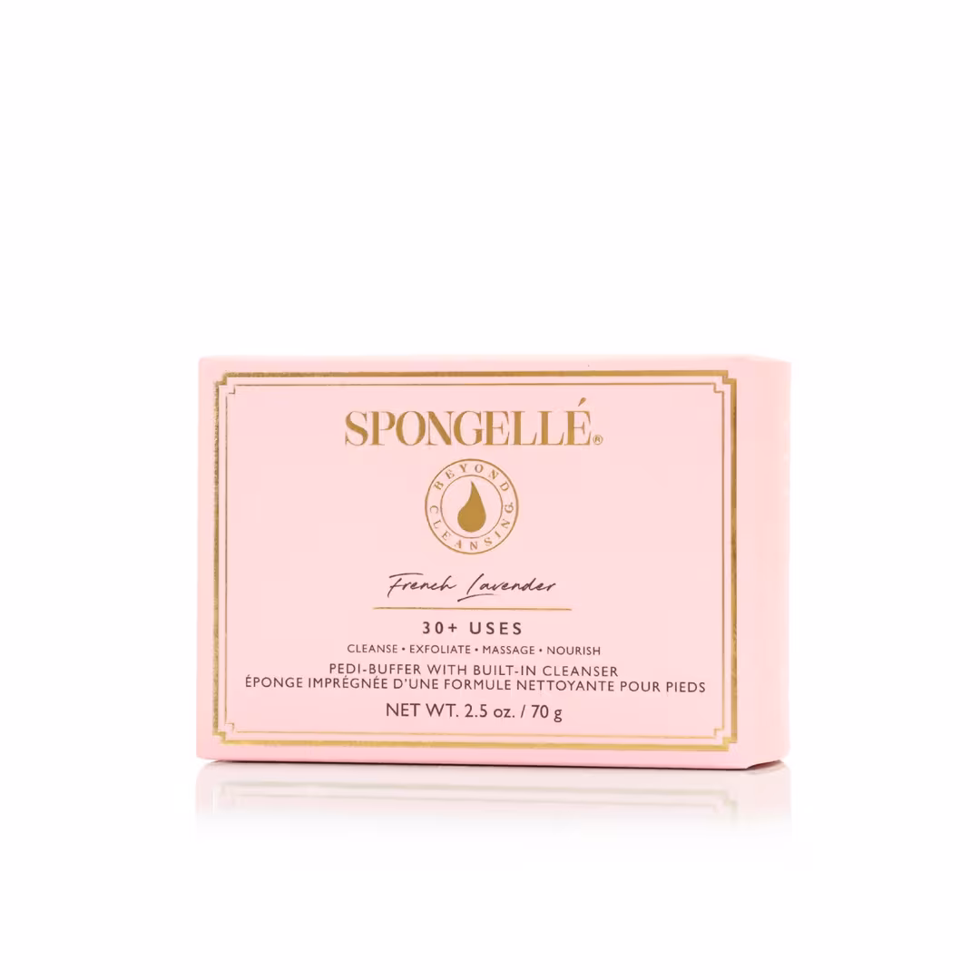 SPONGELLE  French Lavender Pedi Buffer | All-in-One Pedi Treatment