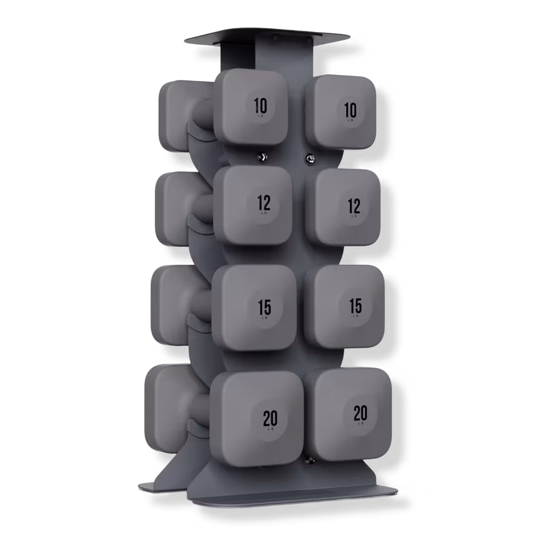WeGym  SafeGrip Dumbbells Upper Set with Dark Rack