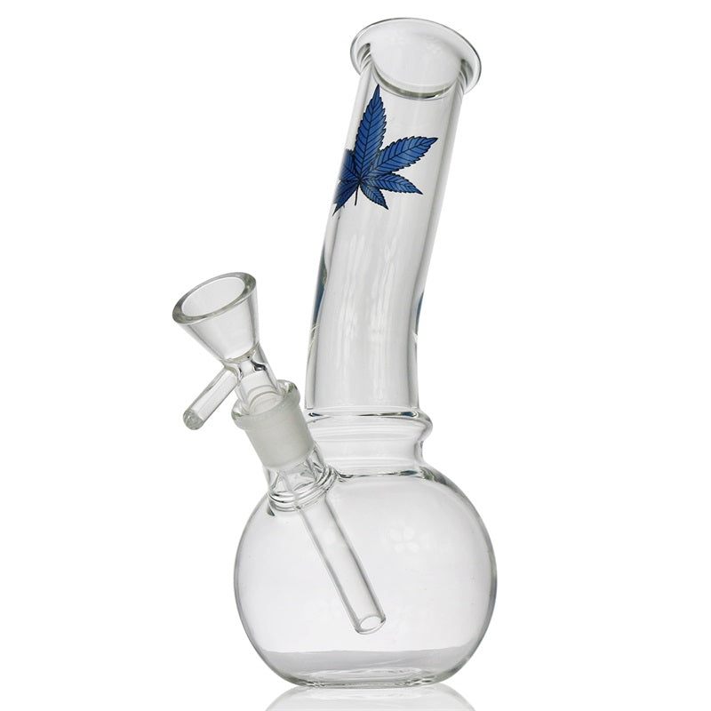 8 Marijuana Leaf Basic Glass Bong