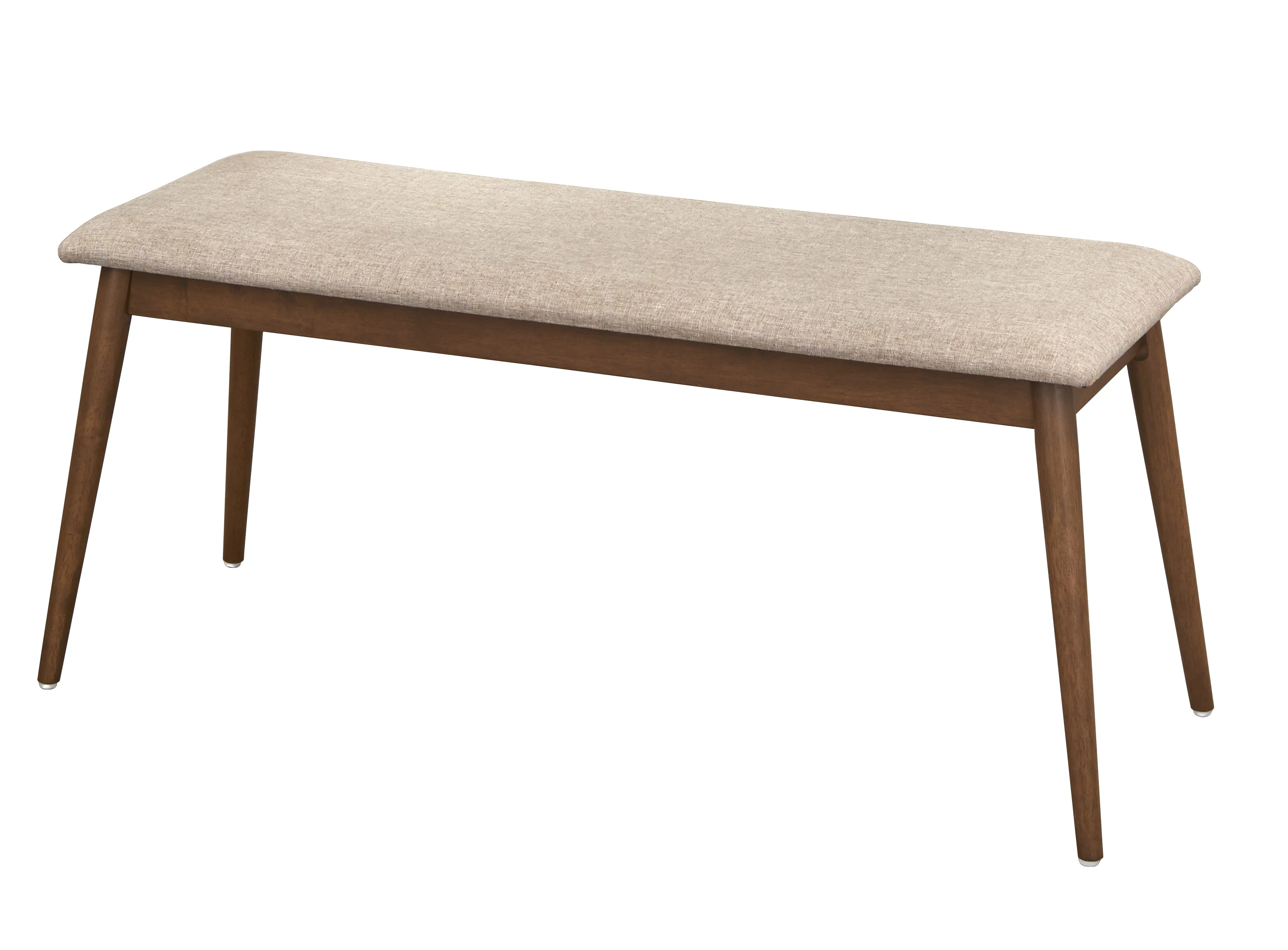 TMS Newington Indoor Dining Bench, Walnut/Mocha