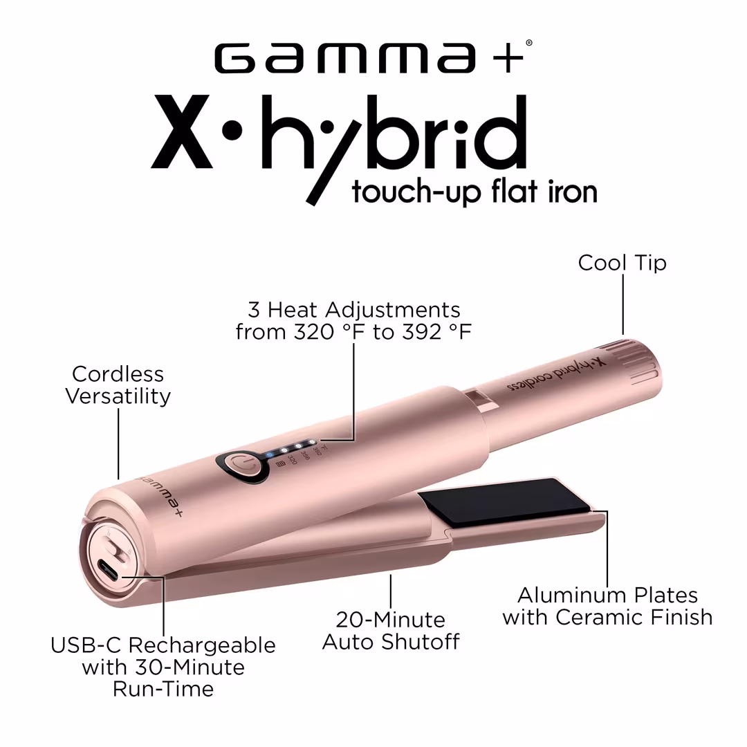 GAMMA+  X-Hybrid Cordless Flat Iron