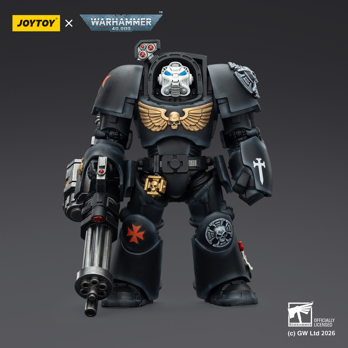 JOYTOY Warhammer 40k 1: 18 Black Templars Terminators - JOYTOY WORLD