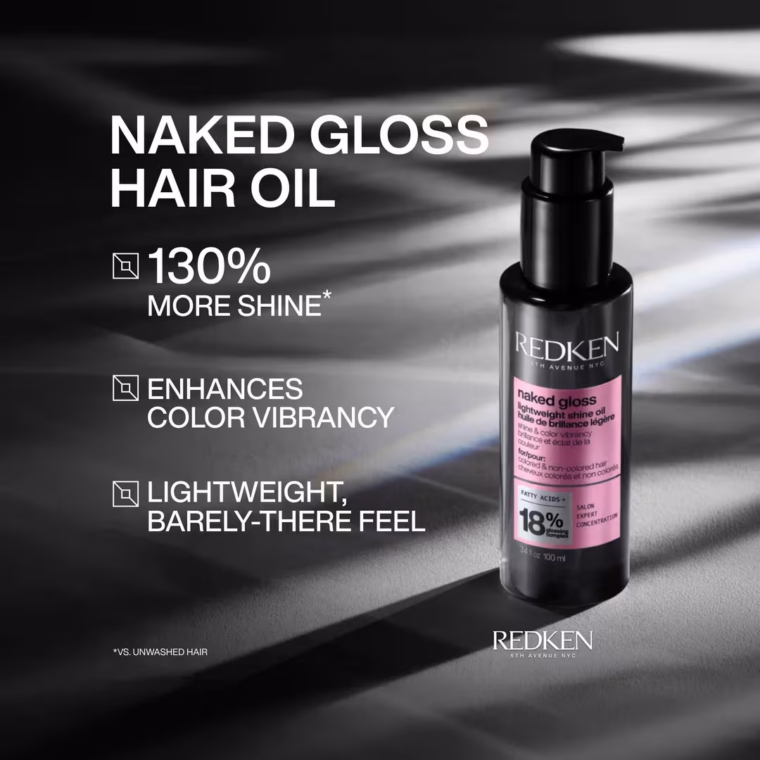 Redken  Naked Gloss Lightweight Hair Oil For Shine And Frizz Control