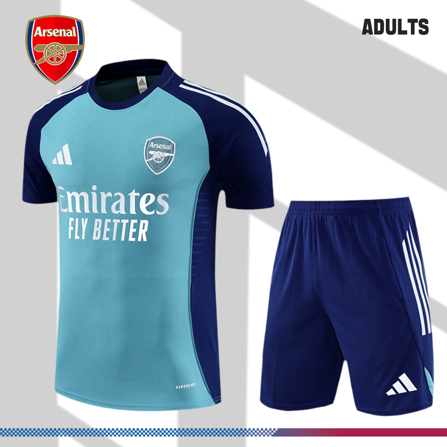 2025/2026 Arsenal Adult Short Sleeve Training Wear (Adult Kit)