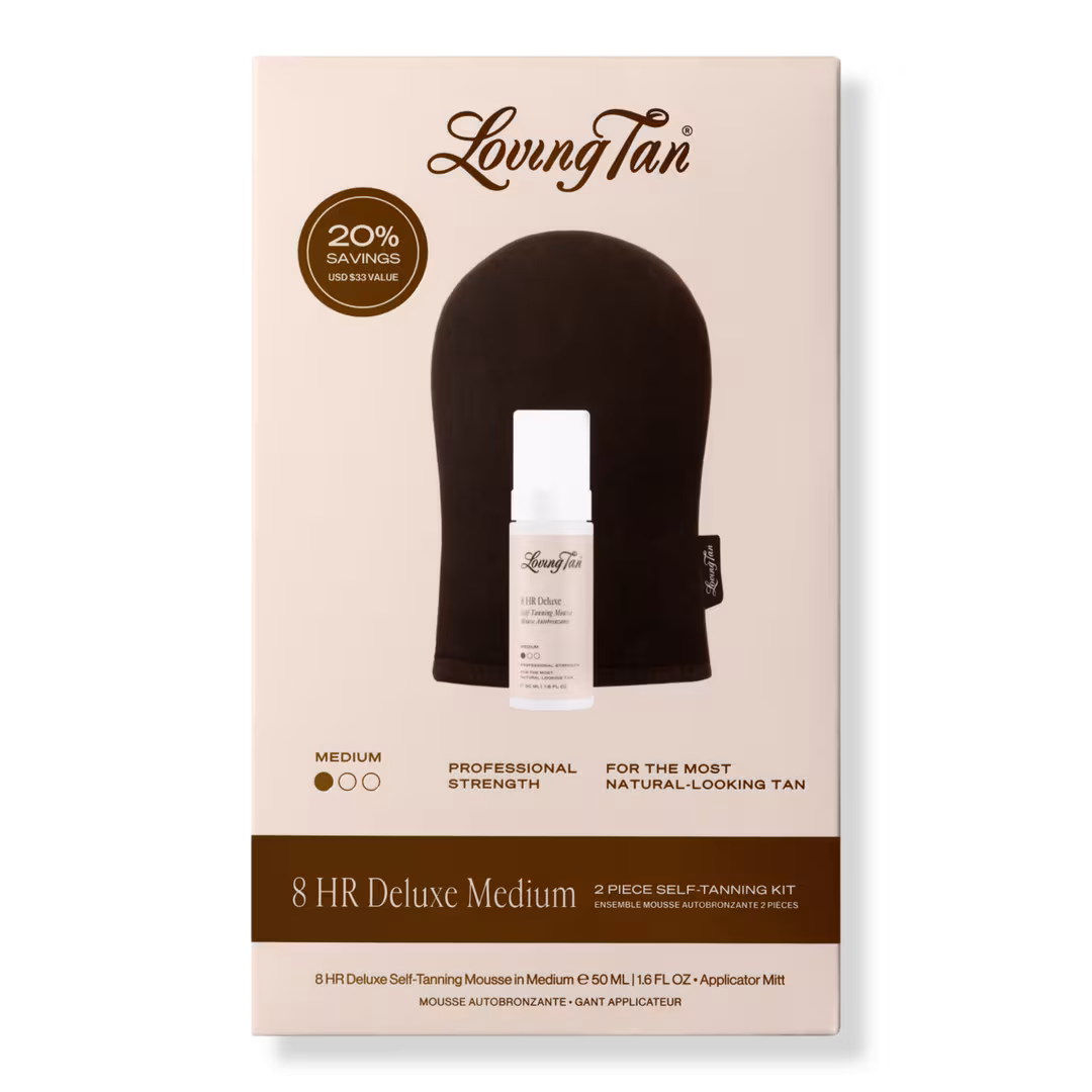 Loving Tan  8 HR Deluxe Medium 2 Piece Self-Tanning Kit