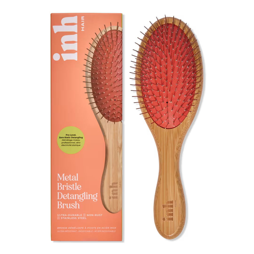 inh HAIR  Metal Bristle Detangling Brush